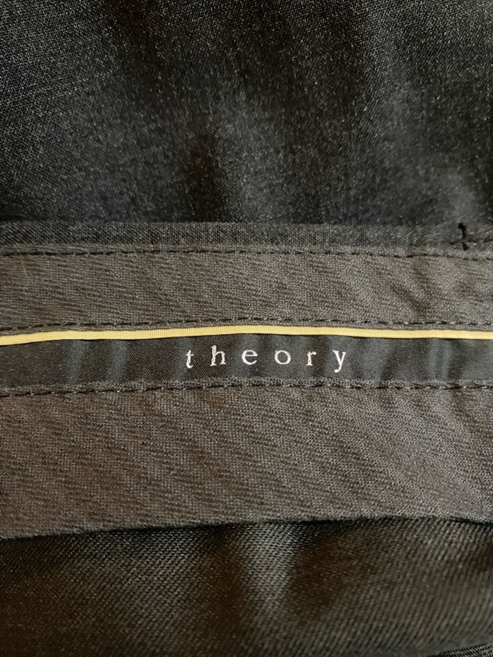Theory Charcoal wool blend dress pants in